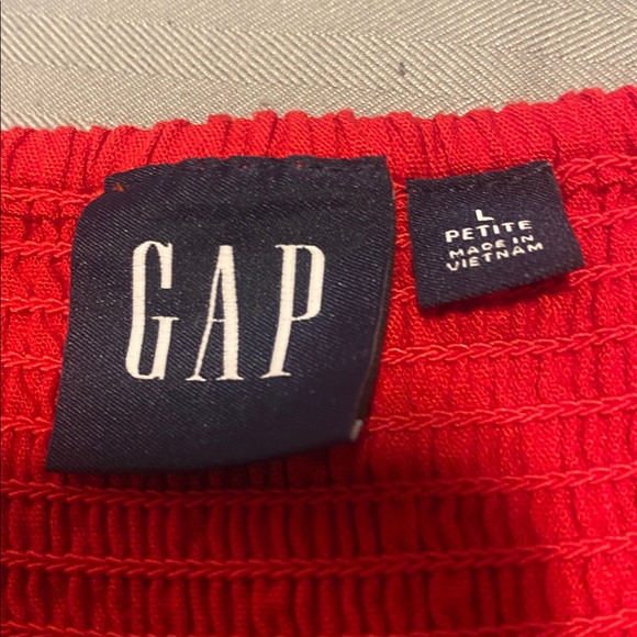 GAP Vibrant Red Women's Mini Flare Dress size Large Petite - Picture 2 of 7